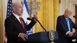 Биньямин Нетаньяху жана Дональд Трамп Ак үйдө. Архив сүрөт. 2025-жылдын 4-февралы.