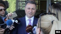 Архивска фотографија- Поранешниот премиер Никола Груевски дава изјава пред Суд. 