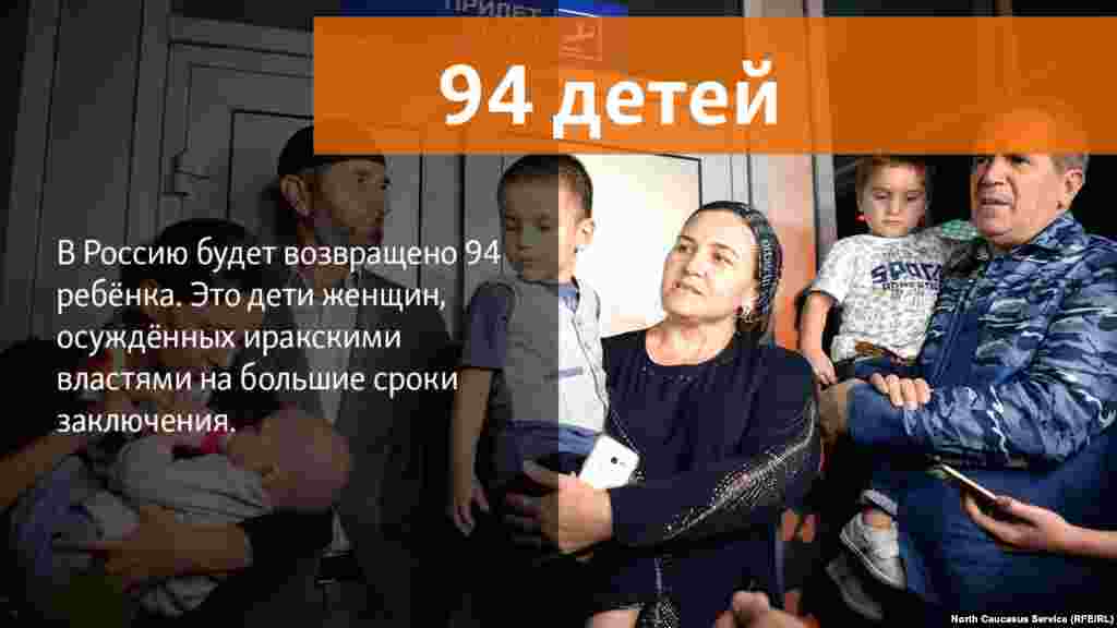 01.06.2018 // Глава Чечни Рамзан Кадыров сообщил о планах привезти из Ирака 94 ребенка осужденных там россиянок.