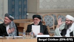 هیئت نمایندگی طالبان در مذاکرات مسکو در سال گذشته میلادی
