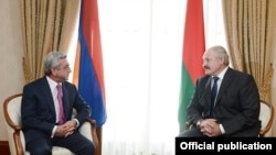 Серж Саргсян менен Александыр Лукашенко, 2013-жыл.
