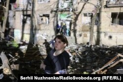 Последствия попадания в Святошинском районе, Киев, 24 апреля 2025 года