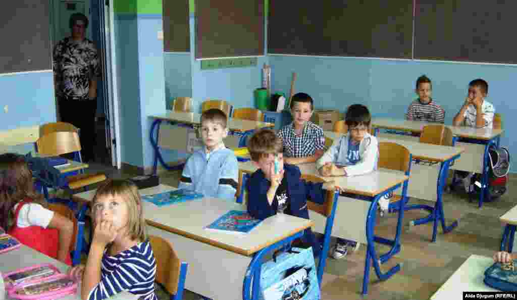 Первый урок в одной из школ Сараево