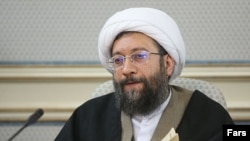 صادق آملی لاریجانی، رئیس قوه قضائیه ایران.