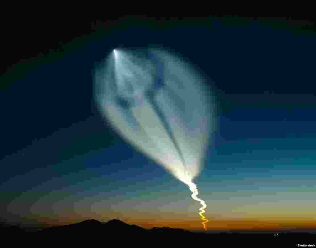 A Soyuz rocket streaks into space from Baikonur. The price for recent flights for U.S. astronauts was around $86 million, more than twice what Russia's space agency charged in 2011. 