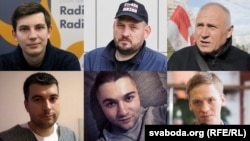 Игорь Лосик, Сергей Тихановский, Николай Статкевич, Владимир Цыганович, Артём Саков и Дмитрий Попов
